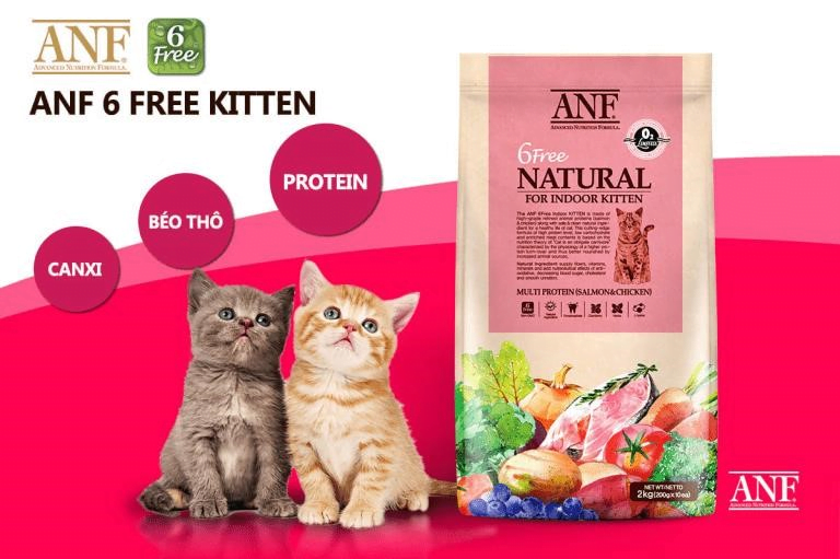 ANF 6 Free Indoor for Kittens là một dòng sản phẩm thức ăn cho mèo co, đặc biệt được làm hoàn toàn từ nguyên liệu tự nhiên