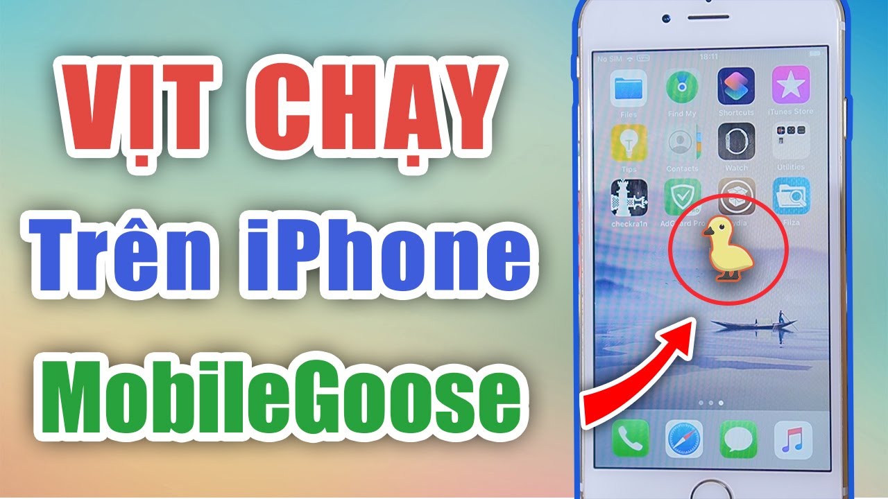Bạn có thể cài đặt MobileGoose để tạo một chú vịt ảo ngộ nghĩnh trên màn hình điện thoại Iphone của bạn